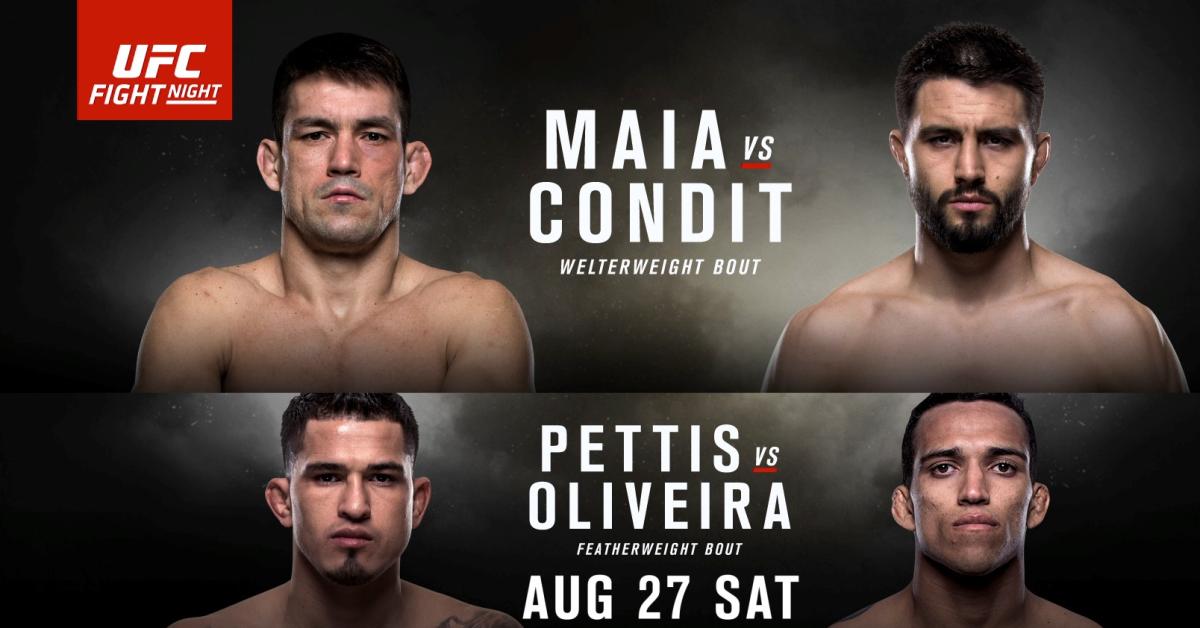Fight Night: Maia vs Condit Cheat Sheet