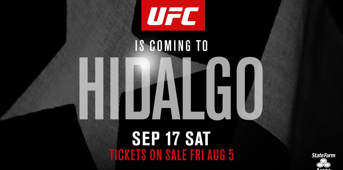 Hidalgo Gets UFC Fight Night Card on Sept. 17