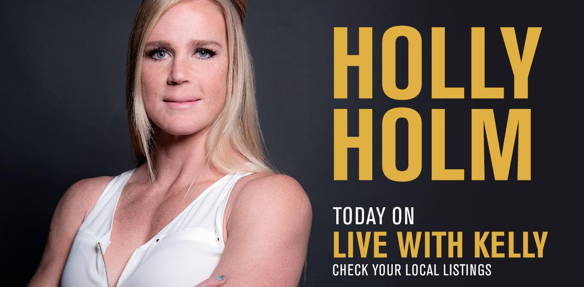 Watch Holly Holm on 'Live with Kelly' today