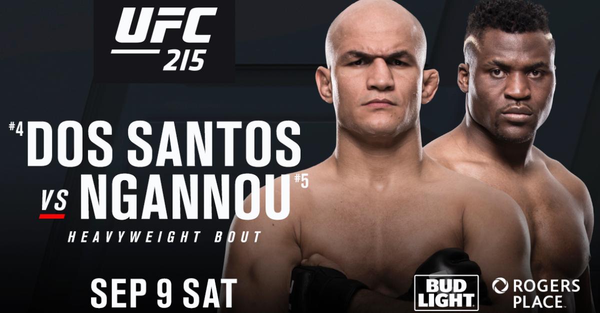 Ngannou to face Dos Santos in UFC 215 matchup