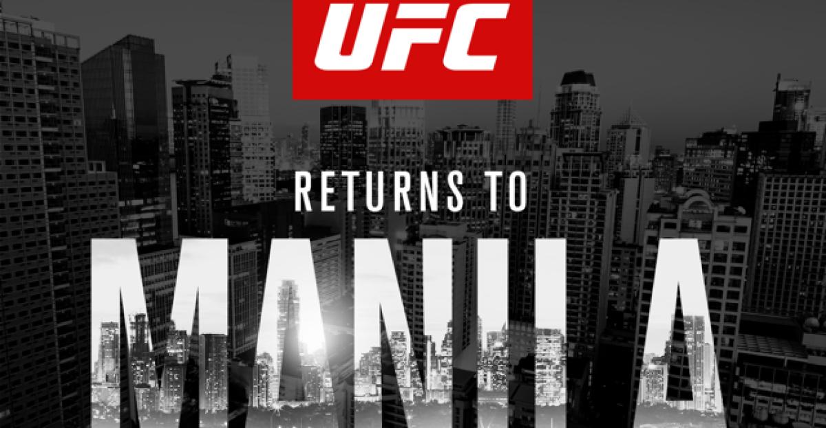 The UFC Returns to Manila this October
