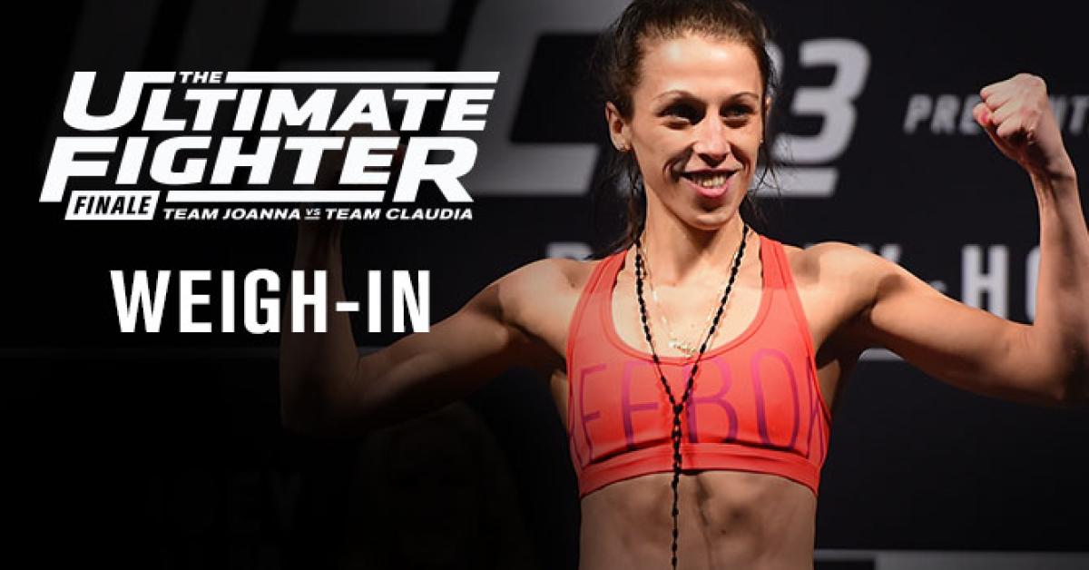 The Ultimate Fighter finale weigh-in results