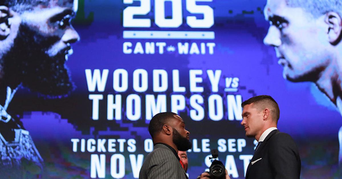 Woodley booed at NY press conference; Wonderboy embraced