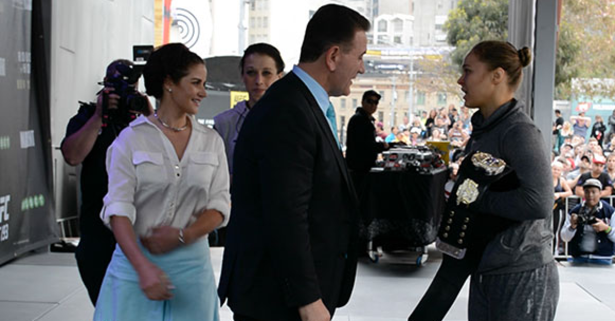 Historic UFC Melbourne Arrival Greeted By Energetic Crowd and Supportive Local Government