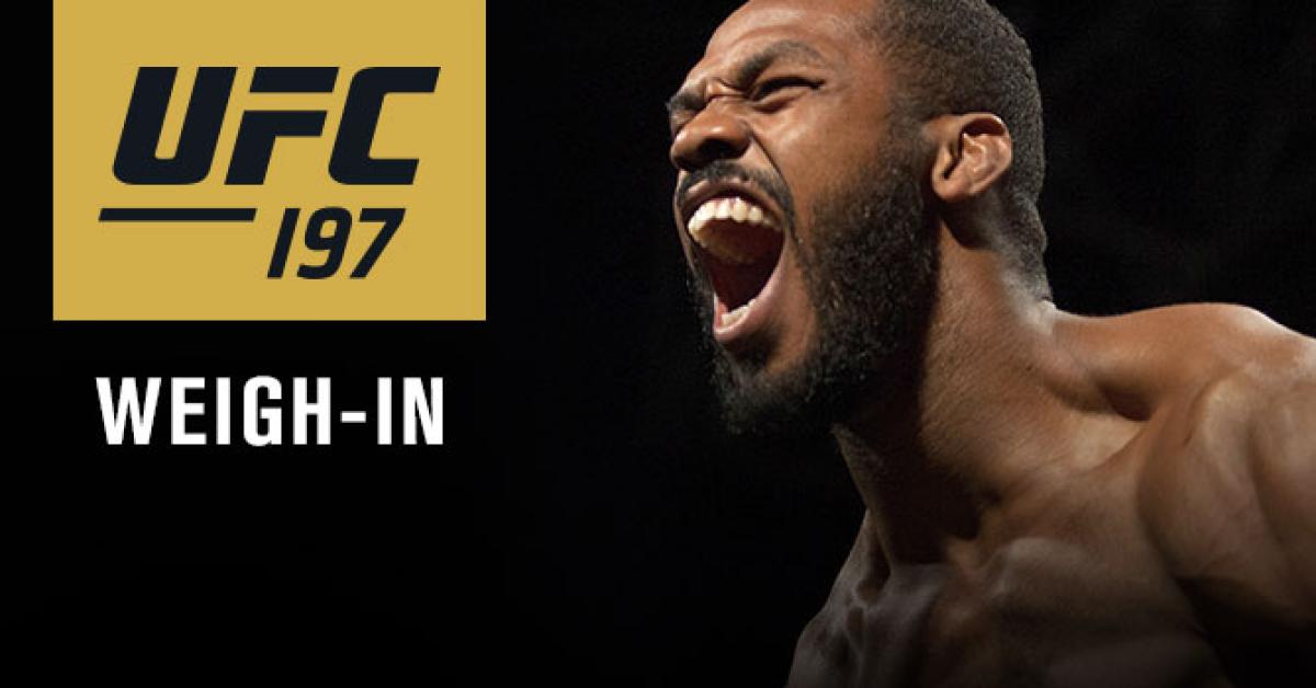 UFC 197 Jones vs Saint Preux weigh-in results