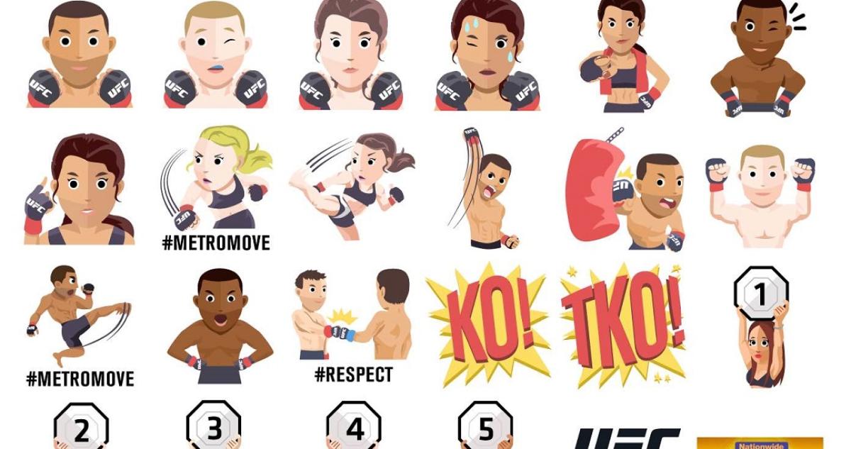 UFC Emoji keyboard debuts with UFC 197