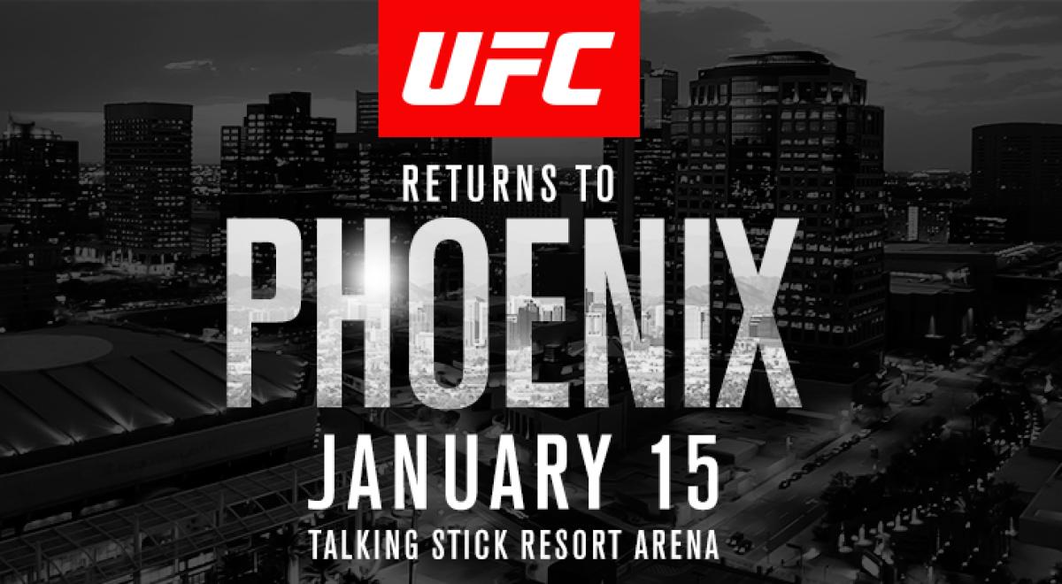 UFC set to visit Phoenix in January