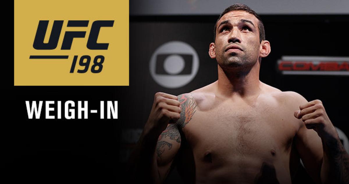 UFC 198 Werdum vs Miocic weigh-in results