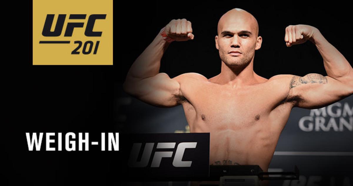 UFC 201: Lawler vs Woodley weigh-in results