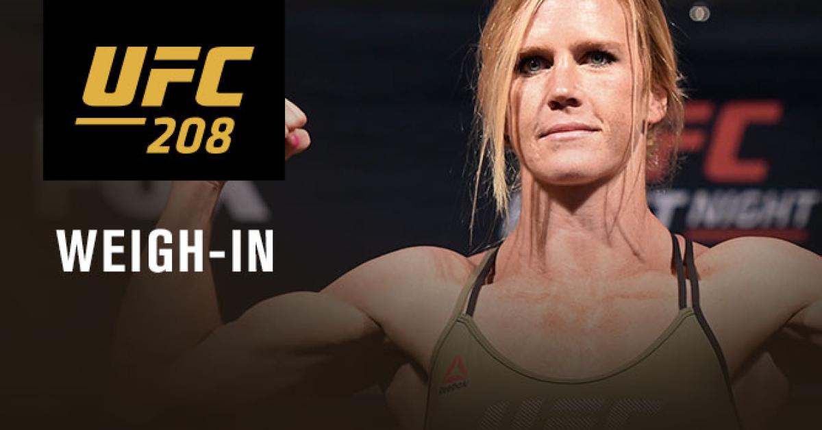 UFC 208: Weigh-in results
