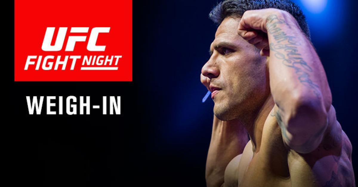Fight Night: Dos Anjos vs Ferguson weigh-in results