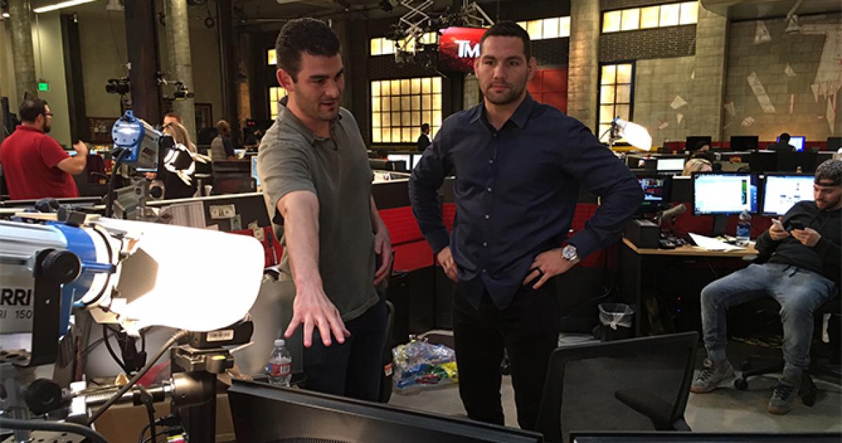 Watch: Weidman co-hosts TMZ Sports tonight