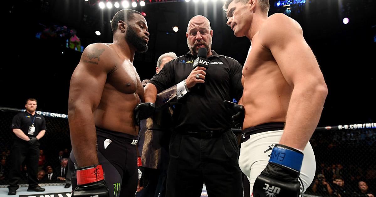 Woodley, Wonderboy spar on ESPN interview