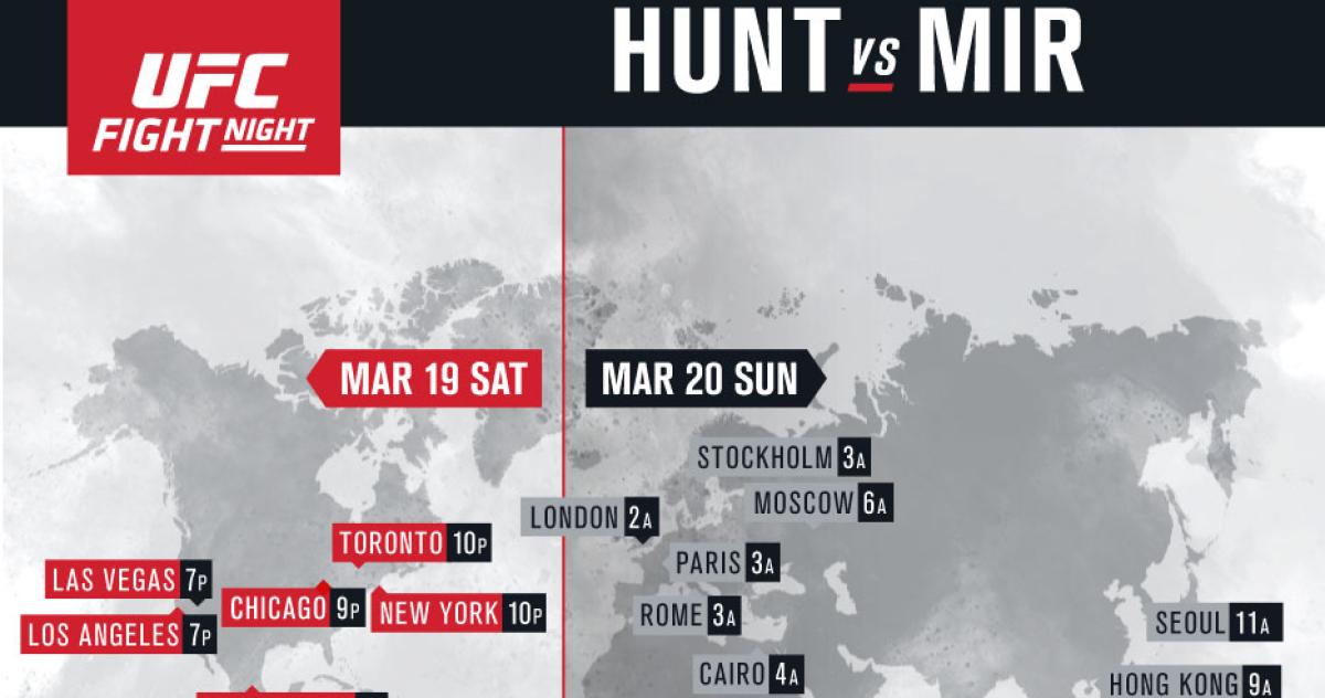 When and how to watch Fight Night Hunt vs Mir
