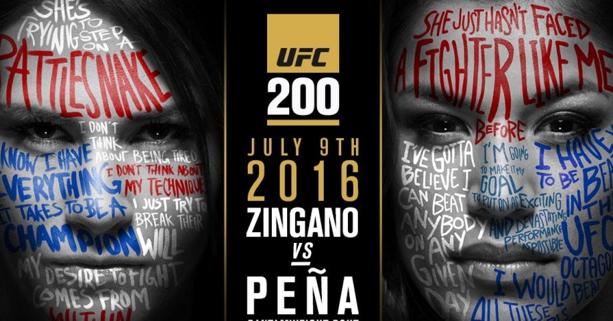 Zingano Returns Against Pena at UFC 200