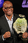 UFC Middleweight Champion Anderson Silva poses for pictures