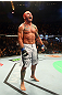 Chris Leben celebrates his win over Wanderlei Silva.