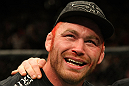 Chris Leben talks with Joe Rogan after his fight.