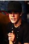 Justin Bieber in attendance at UFC 132.