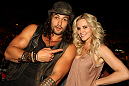 Actor Jason Momoa and Actress Jenny McCarthy at UFC 132.