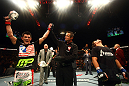 Dominick Cruz wins by decision over Urijah Faber.