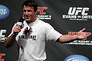 Chael Sonnen interacts with the fans at the UFC Fight Club Q&A before the UFC 133 Weigh-in.