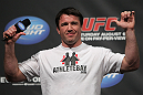 Chael Sonnen interacts with the fans at the UFC Fight Club Q&A before the UFC 133 Weigh-in.