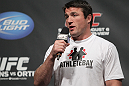 Chael Sonnen interacts with the fans at the UFC Fight Club Q&A before the UFC 133 Weigh-in.
