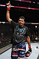 UFC133: Rafael Natal celebrates his win over Paul Bradley.