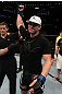 UFC 133: Brian Ebersole celebrates his win.