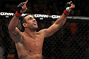 UFC 133: Vitor Belfort celebrates his win.