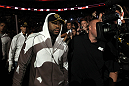 UFC 133: Rashad Evans enters the arena.