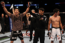Takeya Mizugaki celebrates his win