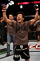 Takeya Mizugaki celebrates his win