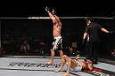 Tim Boetsch celebrates his win