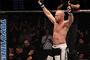 Tim Boetsch celebrates his win