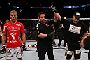 Tim Boetsch celebrates his win