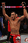 Tony Ferguson celebrates his win