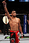 Tony Ferguson celebrates his win