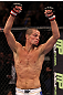 Nate Diaz celebrates his win