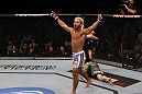 Josh Koscheck celebrates his win