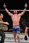 Mike Massenzio celebrates his win
