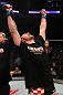 Stipe Miocic celebrates his win over Joey Beltran
