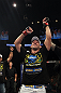 Demian Maia celebrates his win