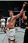Chael Sonnen celebrates his win