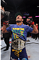 Jose Aldo celebrates his win