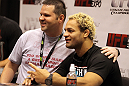 Josh Koscheck poses with a fan