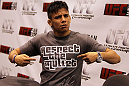 Former WEC Bantamweight Champion Miguel Angel Torres poses for a photo