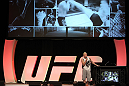 Jason "Mayhem" Miller addresses fans at the Q&A