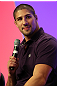 UFC fighter Brendan Schaub attends a Q&A session with former cast members of The Ultimate Fighter on the main stage at the UFC Fan Expo